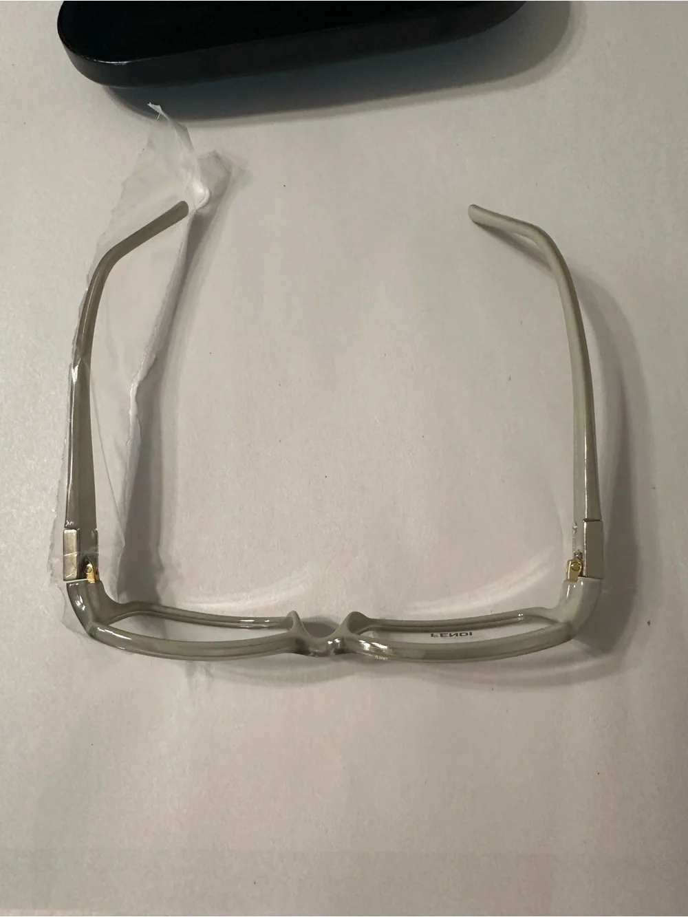 Fendi Women’s Rectangular Glasses in Light Green - New